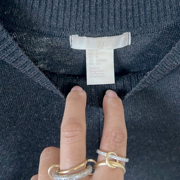 H&M split side long sleeve sweater dress - Picture 3 of 5